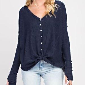 ❤️2 LEFT❤️ Hadley Waffle Knit Top